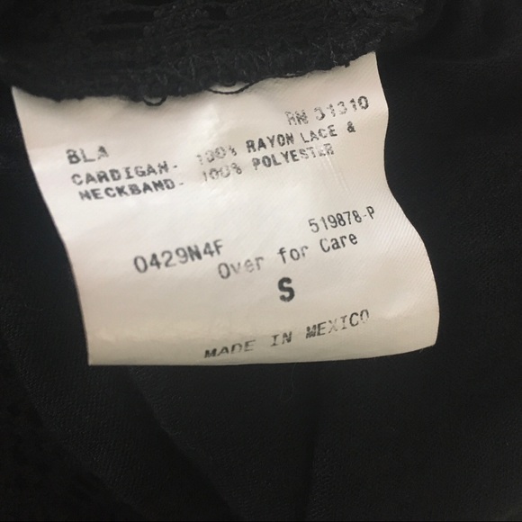 AB Studio Black Sleeveless Open Front Cardigan - Picture 11 of 11